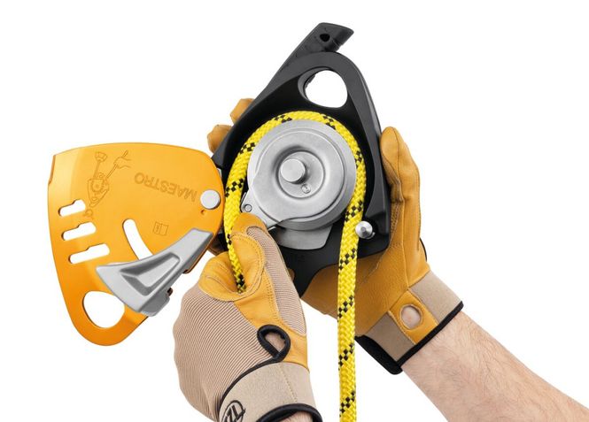 Hovedbilde PETZL MAESTRO S nedfiringsbrems m/trinse