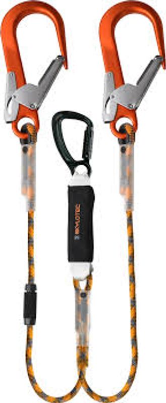 SKYLOTEC BFD Y SK12 dobbel fangline 2,0m m/stor presslås