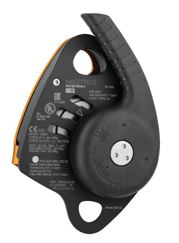 PETZL MAESTRO S nedfiringsbrems m/trinse